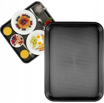 PLASTOVÝ PODNOS 45x35 CM PROSTÚHLÝ PROTISKLUZOVÝ SERVÍROVACÍ PODNOS