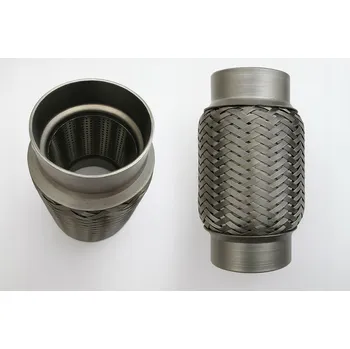 Zadní díl výfuku MALGO Flexibilní spojka výfuku, flexibilní trubka výfuku s vnitřním opletem 55x100 mm