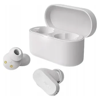 Sluchátka Bílá bezdrátová sluchátka do uší True Wireless Philips TAT3509WT