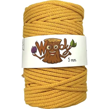 Příze Woody 5 mm – Žloutková (50m)