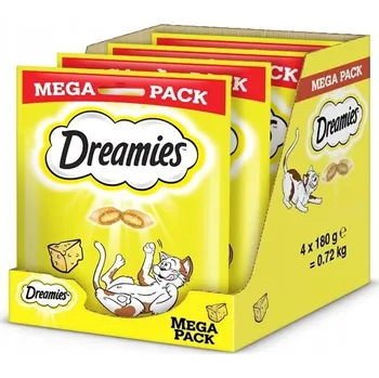 Krmivo pro kočku DREAMIES Mega Balení pamlsek pro kočky 4x180g