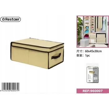 Úložný box Organizér do skříně, netkaná textilie, 60x45x30 cm, úložný prostor