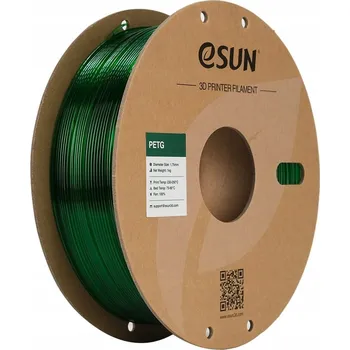3D tisk PET-G eSUN 1,75 mm 1 kg, Barva Zelená