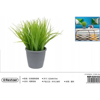 umělá květina Umělá Rostlina v Květináči 22CM Zelená Dekorace Interiéru