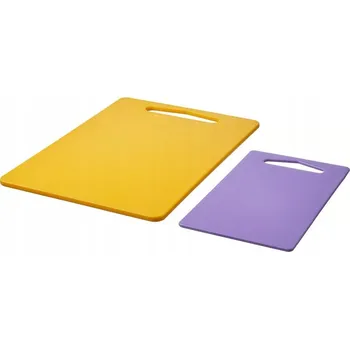 Kuchyňské prkénko PRKÉNKA NA KRÁJENÍ, 2 ks, jasně žlutá/lila IKEA BERGTUNGA