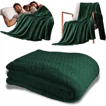 Prostěradlo Deka Sweet Home Collection polyester 160 cm x 200 cm zelená