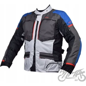 Moto bunda MOTOCYKLOVÁ BUNDA LS2 NORWAY MAN MODRÁ ČERNÁ ŠEDÁ ČERVENÁ 5XL