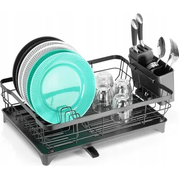 Odkapávač na nádobí Odkapávač ODKAPÁVAČ NA NÁDOBÍ jednopatrový na kuchyňskou linku ke dřez na nádobí talíře