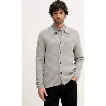 Dámský svetr Bavlněný kardigan Barbour Falton MKN1701 šedá 90X, vel. L