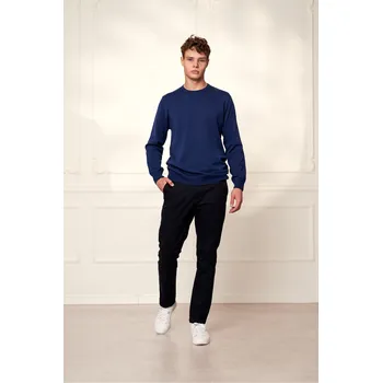 Pánský svetr Pánský bavlněný svetr Barva: Modrá, Velikost: XL, Střih: REGULAR FIT