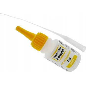 Průmyslové lepidlo Sada kyanoakrylátového lepidla + jehlový aplikátor CA husté 20g