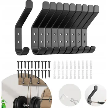 Věšák 10 KUSŮ SAMOLEPICÍCH HÁČKŮ NA ZEĎ, HÁČKY NA KLÍČE, VĚŠÁKY NA OBLEČENÍ, DO KOUPELNY