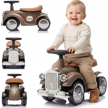 Odrážedlo Odrážedlo pro děti auto Retro závodní chodítko odrážedlo hnědé