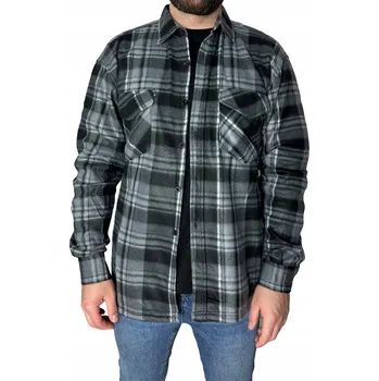 Pánská mikina Pánská fleecová mikina mikina knoflíky 3XL