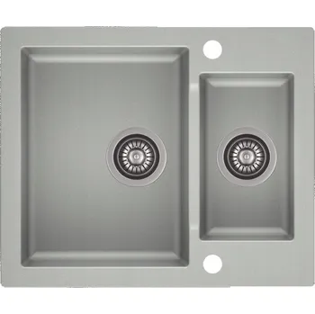 Granitový dřez Jednokomorový dřez ZEUS granit šedý