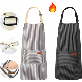 Kuchyňská zástěra KUCHYŇSKÁ ZÁSTĚRA SE 2 KAPSY - NASTAVITELNÉ POPRUHY ZA KRK