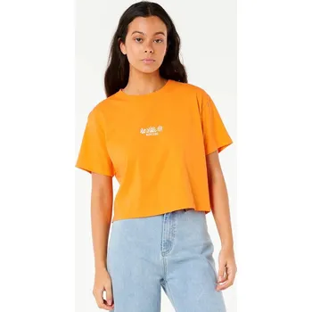Pánské tričko Tričko Rip Curl TOKENS CROP TEE Light Orange velikost L
