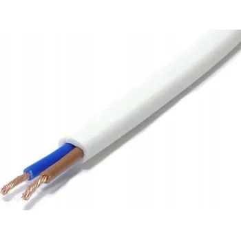 elektrický kabel Plochý elektrický kabel, instalační OMYp Elektrokabel 2 x 0,5
