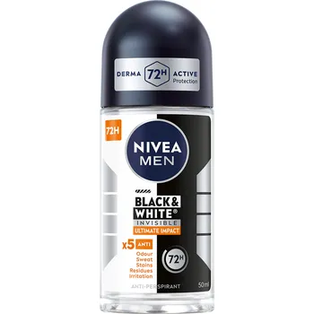 Nivea MEN BlackWhite Invisible Ultimate Impact Kuličkový antiperspirant 50 ml