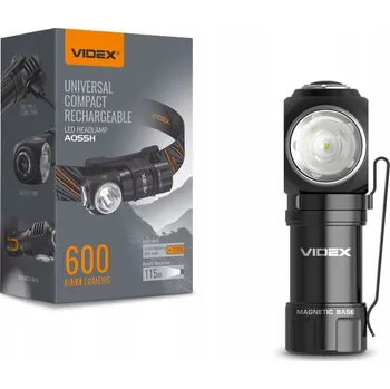 Svítilna Svítilna Videx A055H LED 600 lm dobíjecí IPX8 3 režimy černá