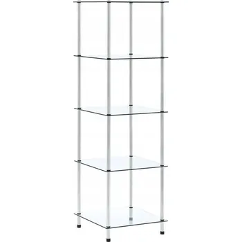 regál Koupelnový regál VidaXL černý 40 x 40 x 130 cm