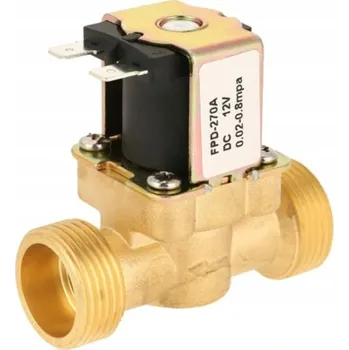 Ventil ELEKTRICKÝ ELEKTROMAGNETICKÝ VENTIL 12V NORMÁLNĚ ZAVŘENÝ - SADA 1/2" 3/4" PRO VODU