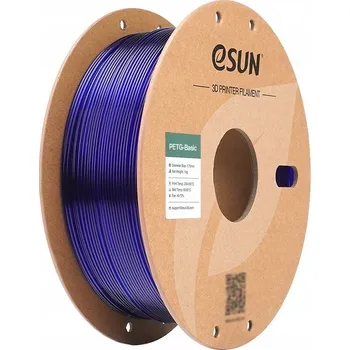 3D tisk Filament eSUN PETG Basic Průhledný Modrý Translucent Blue 1KG