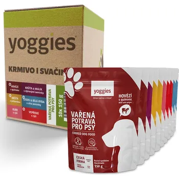 Yoggies Balení vařené potravy Degustační menu Hmotnost: 10x150g