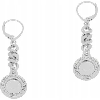 Náušnice COLIBRA Stříbrné Premium Náušnice s motivem mince, etnické visací, 4,5 cm