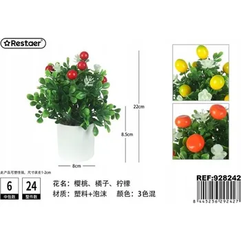 umělá květina Umělá pokojová rostlina 22 cm s barevnými plody