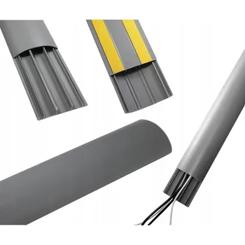elektroinstalační lišta MASKOVACÍ LIŠTA RTV PRO KABELY 200cm 70mm SAMOLEPICÍ ŠEDÁ