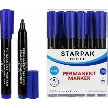 PERMANENTNÍ POPISOVAČ KULATÝ MODRÝ (12 KS)