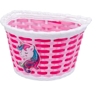 Příslušenství pro cyklistiku CTM Košík na řídítka, dětský plastový Barva: růžový Unicorn