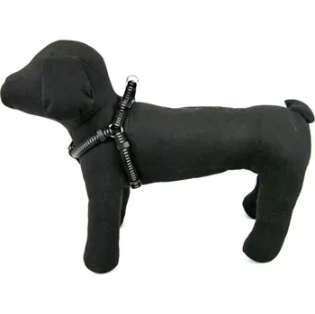 Postroj pro psa Akinu Postroj pro psa nylon a neopren černý 2,5 x 65-80 cm