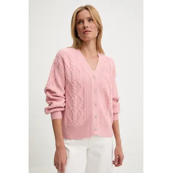 Dámský svetr Kardigan s kašmírem Answear.LAB 2716.fh růžová 03X, vel. L/XL