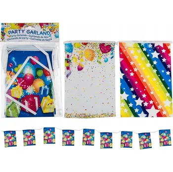 PLASTOVÁ GIRLANDA NA OSLAVU NAROZENIN BANNER