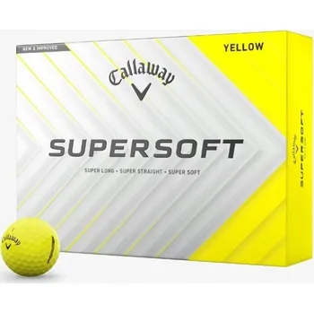 Golfový míček Golfové míčky CALLAWAY SUPERSOFT 2025 (žluté, 12 ks)