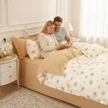 Povlečení Sada povlečení Piruu přikrývka 200 cm x 220 cm polštář 70 x 80 cm 4 díly