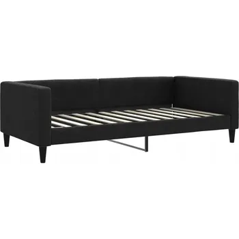 Pohovka Černá pohovka s funkcí spaní 223 x 110 x 68 cm