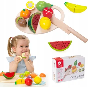 Dřevěná hračka Sada dřevěného ovoce Classic World