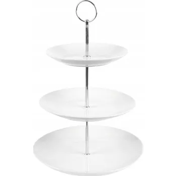 Podnos STOLNÍ porcelánová miska talíř na dort ovoce občerstvení dezerty