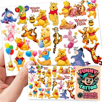 Odstranitelné tetování Filmová a herní nálepka na tetování Dětské vodní tetování Omyvatelné k narozeninám Dárek Dočasný dárek pro děti Originální opakovaně použitelné Spousta Vzorů