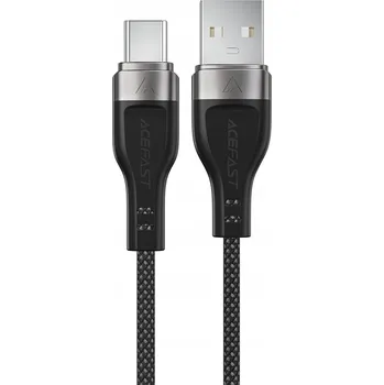 Telefonní příslušenství Acefast Data Cable C11-04 Magnetické navíjení Rychlé nabíjení USB na Type-C 3A Nastavitelná délka 1.2m černá
