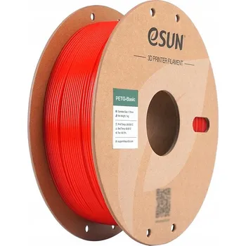 3D tisk Filament eSUN PETG Basic Červená Červený 1KG