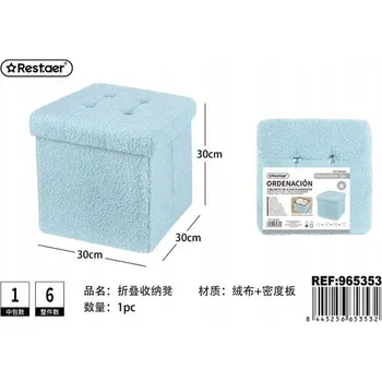 Úložný box Skládací úložný stolek modrý, kvalitní netkaná textilie