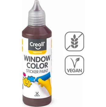 barva na zeď Barva na sklo Creall Window color, 80ml, hnědá