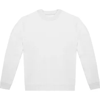 Pánská mikina B&C Pánská mikina přes hlavu Crew Barva: Bílá, Velikost: XXL