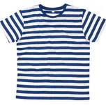 Pánské pruhované tričko Mantis M109S Barva: Modrá - Bílá, Velikost: XL