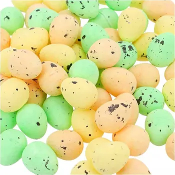 Velikonoční dekorace Polystyrenová vajíčka 100 Ks Velikonoční vajíčka 1,8cm Kraslice na svěcení