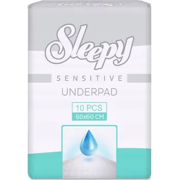 Inkontinenční podložka ABSORPČNÍ HYGIENICKÉ PODLOŽKY 10 ks 60x60 PODLOŽKA JEDNORÁZOVÁ SLEEPY